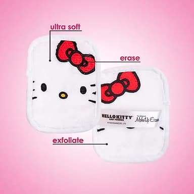 The Original MakeUp Eraser, 7-Day Set, Erase All Makeup With Just Water, Including Waterproof Mascara, Eyeliner, Foundation, Lipstick, Sunscreen, and More! (Hello Kitty and Friends), 7ct. - Image 2