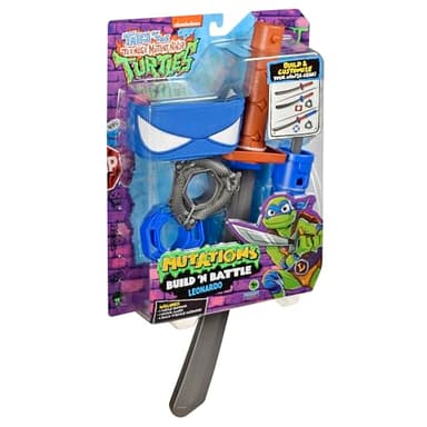 Tales of Teenage Mutant Ninja Turtles: Mutations Build N Battle Leonardo Katana Sword Basic Role Play Set by Playmates Toys - Image 5