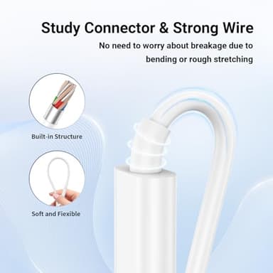 Essri i Phone Charger Fast Charging 10 FT, 3-Pack 20W PD USB C Charger Block with iPhone 14 13 Charging Cable 10 Foot, Compatible with iPhone 14 Pro/13Pro Max/12/11Pro/Mini - White - Image 4