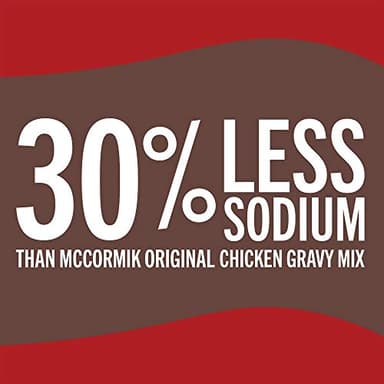 McCormick 30% Less Sodium Chicken Gravy Mix, 0.87 oz (Pack of 12) - Image 3