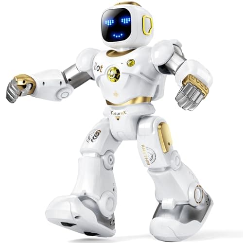 Ruko 1088 Smart Robot for Kids, Large Programmable Interactive STEM RC Robot, Voice Control and App Control, Gifts for Boys and Girls 4 5 6 7 8 9, Gold - Image 1