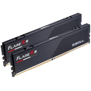 G.SKILL Flare X5 Series DDR5 RAM (AMD Expo & Intel XMP 3.0) 64GB (2x32GB) 6000MT/s CL36-36-36-96 1.35V Desktop Computer Memory U-DIMM - Matte Black (F5-6000J3636F32GX2-FX5) - Image 1