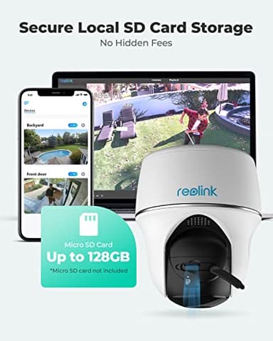 REOLINK Security Camera Wireless Outdoor, Pan Tilt Solar Powered, 5MP 2K+ Color Night Vision, 2.4/5GHz WiFi, Works with Smart Home for Surveillance, Home Hub Compatible, Argus PT + Solar Panel - Image 7