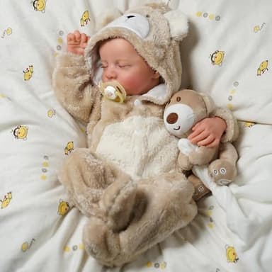 BABESIDE Lifelike Reborn Baby Dolls Boy - 17-Inch Baby Soft Body Realistic-Newborn Baby Doll Silicone Full Body Vinyl Real Life Baby Dolls with Toy Accessories - Image 7