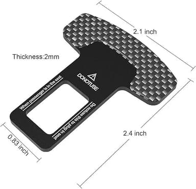 Nine-Tailed Fox 4 Pack Belt Clips,Universal Fit-Black/White Grid - Image 2