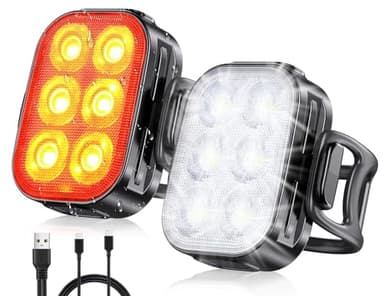 Zewdov Bike Lights for Night Riding, USB Rechargeable Bike Lights Front and Back, Waterproof IP65 Bicycle Light, 4+6 Modes Bike Headlight and Tail Light Set,1.5 Hrs Fast Charging, Easy to Install - Image 8