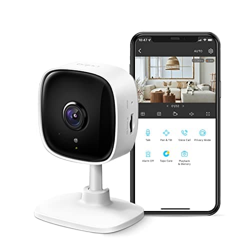 TP-Link Tapo 2K Indoor Security Camera for Baby Monitor, Dog Camera w/Motion Detection, 2-Way Audio Siren, Night Vision, Cloud & SD Card Storage(Up to 256 GB), Works w/Alexa & Google Home(Tapo C110) - Image 1