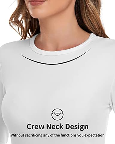 WEERTI Thermal Underwear for Women Long Johns with Fleece Lined Base Layer Women Cold Weather Top Bottom White - Image 2