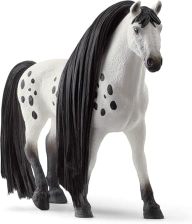 Schleich Horse Club Sofia's Beauties, Knabstrupper Stallion Beauty Horse with Brushable Hair - 8pc Styling Horse Figurine and Playset Accessories for Boys and Girls, for Kids Ages 4+ - Image 6