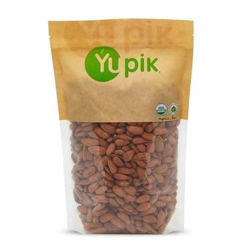 Yupik Organic Raw European Almonds, 2.2 lb, Non-Gmo, Vegan, Gluten-Free, Good Source Of Protein, Fiber, Iron & Calcium, Low In Carb, Pack of 1 - Image 1