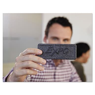 EXPO Low Odor Dry Erase Marker Set with White Board Eraser and Cleaner Chisel Tip Dry Erase Markers Assorted Colors 6 Piece Set with Whiteboard Cleaner - Image 2