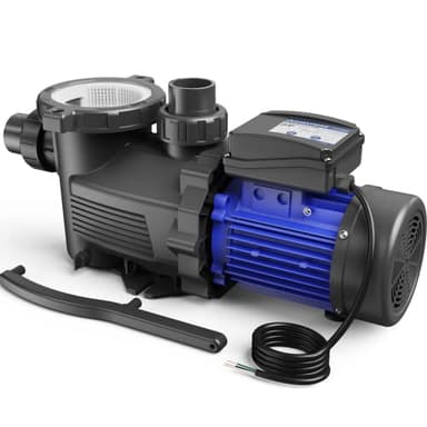 AQUASTRONG In/Above Ground Pool Pump, High Flow (with Timer, 2HP, 8917 GPH, 220V) - Image 1