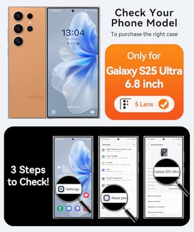 CANSHN Strong Magnetic & Seamless Stand Designed for Samsung Galaxy S25 Ultra Case (2025) [Adjustable Kickstand] [Compatible with Magsafe] Translucent Matte Back, Black - Image 2