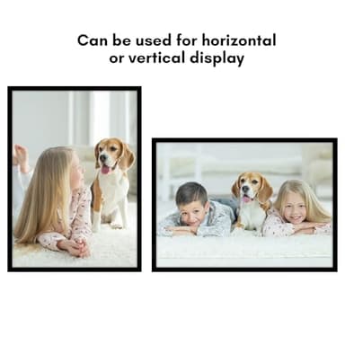 Americanflat 17x24 Picture Frame with Polished Plexiglass - Streamline Collection - Thin Border Picture Frame for Wall Display - Hanging Hardware Included - Black - Image 6