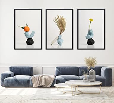 ELSKER&HOME 22.375 x 34 Poster Frame 3 Pack, Black Picture Frame for Horizontal or Vertical Wall Mounting, Sturdy and Scratch-proof - Image 2