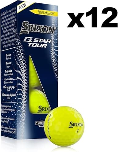 Srixon Q-Star Tour 4 Golf Balls, Yellow (Prior Generation) - Image 7