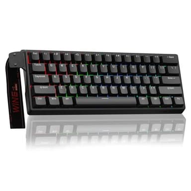 Aula WIN60 HE - 60% Mechanical Gaming Keyboard Wired, Magnetic Switch Hot Swappable, Adjustable Actuation Rapid Trigger Mode, 8000 Hz Polling Rate, RGB Small Keyboard 60 Percent Compact Design for PC - Image 1