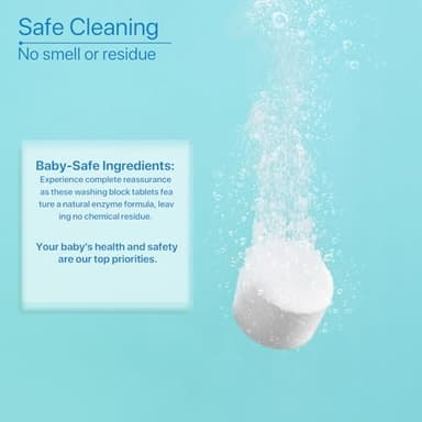 Official Washing Block for All Kinds of Baby Bottle Washers, 160 Detergent Tablets - Image 4