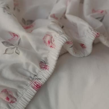 Gllquen Baby Bassinet Sheets 2 Pack, 100% Organic Cotton Bassinet Fitted Sheets for Girls Boys, Soft & Breathable Unisex Baby Mattress Sheet for Standard Bassinets 33"x17"(Pink) - Image 8