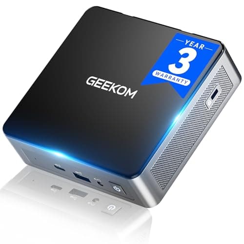 GEEKOM [High-Speed DDR5] Air12 Mini PC | 13th Gen Intel N150 | 16GB DDR5 | 512GB NVMe SSD | 8K@120Hz Triple Display | HDMI 2.0+DP 1.4 | 6 X USB | SD 4.0 Slot | Big Fan | VESA Home/Office/Edu - Image 1