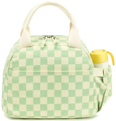 Bluboon Lunch Box for Women men Insulated Cute Corduroy Lunch bag, Reusable Cooler Bag for Work, Picnic, Travel - Image 1
