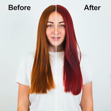 Wine Red Hair Dye Shampoo 3 in 1, Long-lasting & Natual Hair Color Shampoo, Herbal Ingredients Natural Shampoo Hair Dye Effect in Minutes, Gifts for Men Women 500ml - Image 2