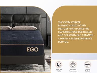 Dyonery King 12 Inch Memory Foam Mattress in a Box, Cooling Knit Fabric Cover, Made in The USA of US Foam and Global Materials, CertiPUR-US Certified, Fiberglass Free Mattress, 76”x80” - Image 4