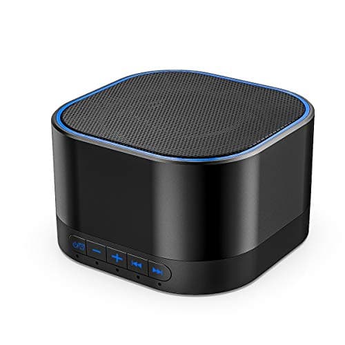 Magicteam White Noise Machine with 20 Non Looping Natural Soothing Sounds Memory Function 32 Levels of Volume Powered by AC or USB and Sleep Sound Timer Therapy for Baby Kids Adults Black - Image 1