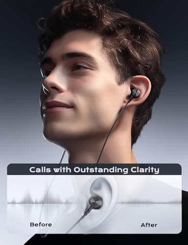 Bluetooth Headphones, aptX-HD Wireless 5.0 Bluetooth Earbuds CVC 8.0 Noise Canceling Mic, in-Ear Magnetic Neckband Earphones 30Hrs Playtime, IPX7 Sweatproof Deep Bass Headset for Phone Music Sports - Image 3