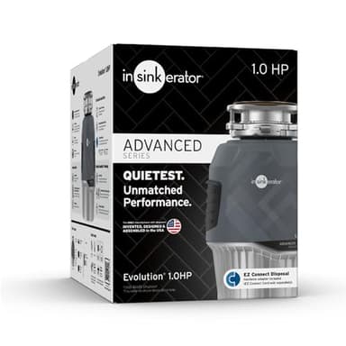 InSinkErator EVOLUTION 1HP 1 HP, Advanced Series Continuous Feed Food Waste Garbage Disposal, Gray - Image 10