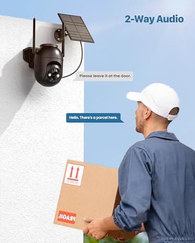 Security Cameras Wireless Outdoor Solar: 2K WiFi Camera for Home Security System - Battery Powered Cam IP66 Waterproof Motion Sensor - Camaras de Seguridad para Casa Inalambricas - Image 9