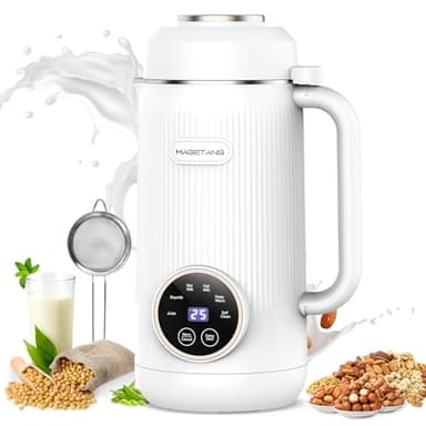 MAGETANG 7 in 1 Nut Milk Maker Machine 28oz Automatic Almond Milk Maker for Homemade Coconut, Oat, Soy, Plant-Based Milk, Juice with 18H Delay Start/6H Keep Warm/Self Cleaning - Image 1