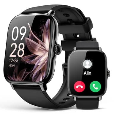 Smart Watch for Women Men- Answer/Make Call, 2025 IP68 Waterproof Fitness Step Tracker Watch with Sleep Monitor/Activity Counter/110+ Sport Mode, Smartwatch for Andriod iPhone iOS Samsung Compatible - Image 1
