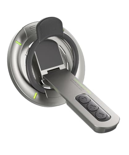 Warherd Phone Grip for Magsafe Phone Stand 360°Roration Gym Holder Phone Kickstand Silicone Finger Ring Innovative Pressure-Relief Damping Hinge Design with Magnet Ring Compatible All Phones (Black) - Image 1