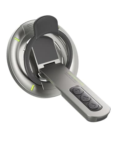 Warherd Phone Grip for Magsafe Phone Stand 360°Roration Gym Holder Phone Kickstand Silicone Finger Ring Innovative Pressure-Relief Damping Hinge Design with Magnet Ring Compatible All Phones (Black) - Image 1