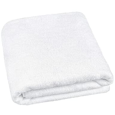 Cotton Paradise 100% Cotton 40x80 Oversized Bath Sheet, Extra Large Turkish Bath Towels for Bathroom, White Bathsheet - Image 4
