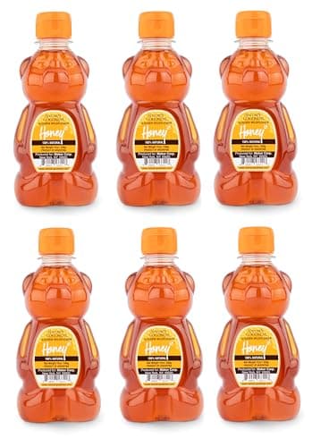 Nature's Goodness Teddy Bear Golden Wildflower Honey, Teddy Bear, 12 Ounce (Pack of 6) - Image 1