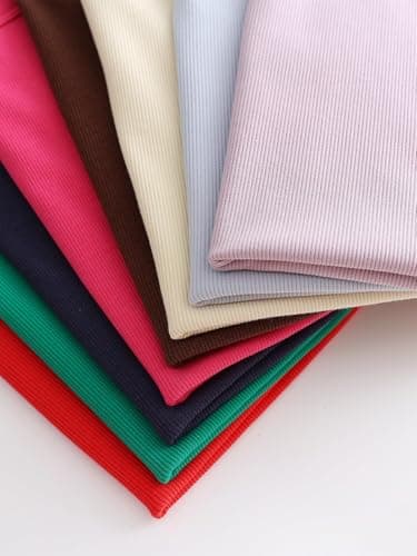 ANRABESS Womens Sleeveless High Neck Tank Tops Fashion Summer Casual Basic Slim Fit Ribbed Racerback Top Shirt Clothes Light Coffee-L - Image 7