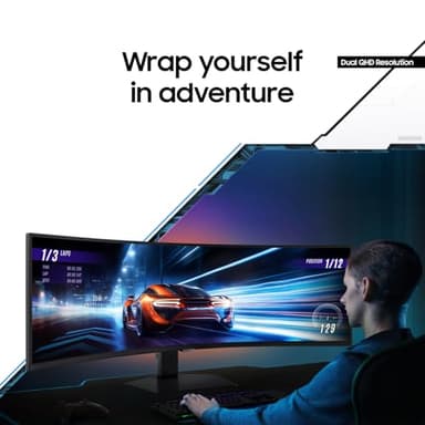 SAMSUNG 49" Odyssey G9 (G95C) Series DQHD 1000R Curved Gaming Monitor, 240Hz, 1ms(GtG), DisplayHDR 1000, AMD FreeSync Premium Pro, Eye Saver Mode, Auto Source Switch+, LS49CG950ENXZA, 2024 - Image 3
