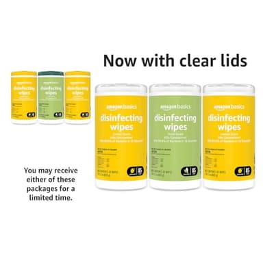 Amazon Basics Disinfecting Wipes, Lemon & Fresh Scent, Sanitizes/Cleans/Disinfects/Deodorizes, 255 Count (3 Packs of 85) - Image 7