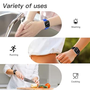 6 Pack Nylon Sport Loop Band Compatible with Apple Watch Band 38mm 40mm 41mm 42mm 44mm 45mm 46mm 49mm Women Men, Soft Adjustable Replacement Straps for iWatch Series 11 10 9 8 7 6 5 4 3 2 1 SE Ultra - Image 6