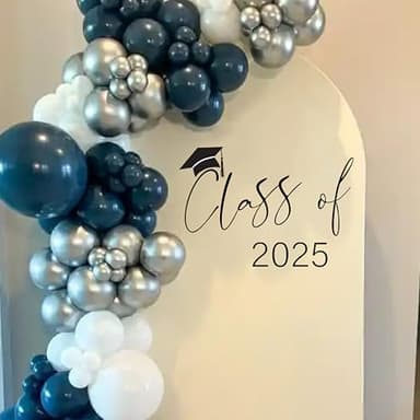 Eurteka Class of 2025 Decal Sign - Graduation Party Decoration, Balloon Arch Stickers, Congrats Grad Party Class of 2025 Event Planner Decal，Photo Props (Class of 2025 Black) - Image 4