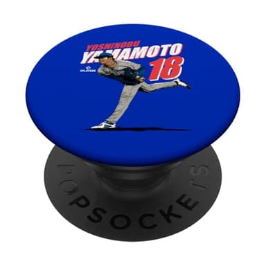 Yoshinobu Yamamoto| Baseball MLB Players | MLBYAM3006 PopSockets Adhesive PopGrip - Image 1