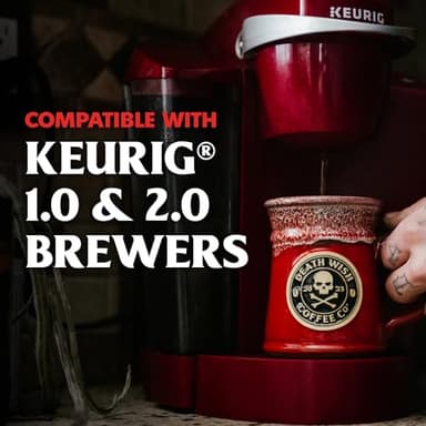 Death Wish Coffee, Single Serve Coffee - 10 Each of Medium, Dark, and Espresso Roast - Mixed Roast Variety Pack - Image 3