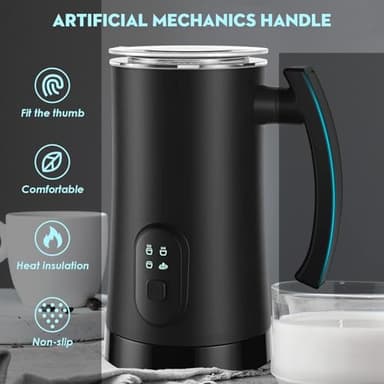 Electric Milk Frother, 4 in 1 Milk Steamer,11.8oz/350ml Automatic Warm and Cold Foam Maker for Coffee,Latte, Cappuccino, Macchiato, Hot Chocolate - Image 6