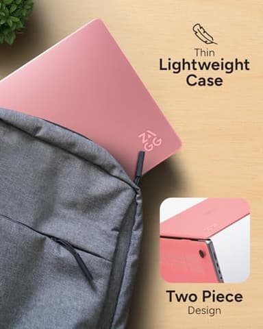 ZAGG MacBook Protection MacBook Pro 16" M4/M3/M2/M1 Case – Premium Two-Piece Hard-Shell Snap-on Cover with Rubberized Non-Slip Grips, Durable, Lightweight, Scratch-Resistant, Frosted Finish, Pink - Image 2