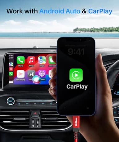 USB-C Cable 10Gbps Data Transfer [2Pack, 6ft], Braided USB 3.2 Gen 2 USB A to Type C Charger Cord 3.1A Fast Charging for iPhone 16/15 Pro Max Car Play, Samsung Galaxy S24/S23/S22 Android Auto - Red - Image 7