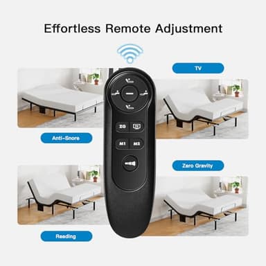 Pipishell Twin XL Adjustable Bed Frame, Electric Bed Base with Head & Foot Incline, USB-A & USB-C Ports, LED Under-Bed Lighting, 4 Leg Height Options, and Easy 3-Step Assembly - Image 5
