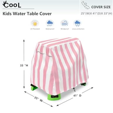 Okcool Kids Water Table Cover Fit Water Table,Outdoor Water Table Toys Cover, A Wide Selection of Cute Colors and Patterns - Image 3
