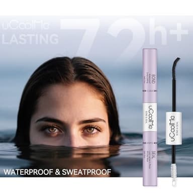 Lash Bond and Seal uCoolMe Waterproof for Lash Clusters 144Hours Super Hold Long-Lasting Non-Irritating Eyelash Glue for DIY at Home(Black Bond,10ML) - Image 8